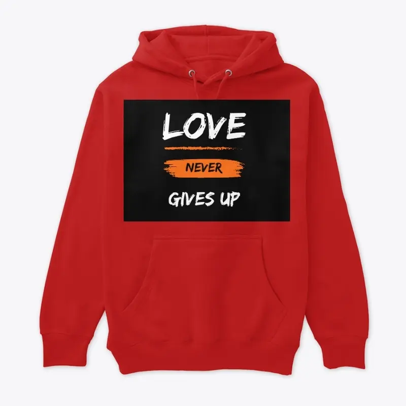 Love never gives up